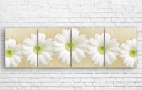 Pictură ArtDesign White flowers 200x60cm (C-10382)