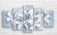 Pictură ArtDesign White lily 150x80cm (C-10342)