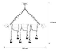 Люстра Trendy Erebos 113-AV 80x90x8cm GTR002495 фото №2 — интернет-магазин Desire.md