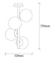 Люстра Trendy Faze NT-138 32x53x32cm GTR002710 фото №2 — интернет-магазин Desire.md
