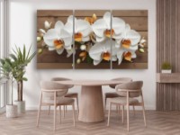 Pictură ArtDesign White orchids 148x72cm (C-10408)