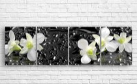 Pictură ArtDesign White orchids 200x60cm (C-10381)