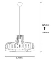 Люстра Trendy Fellini MR-769 53x124x53cm GTR002395 фото №2 — интернет-магазин Desire.md