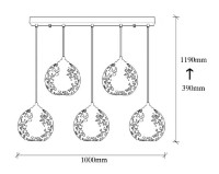 Люстра Trendy Fellini MR-789 17x119x100cm GTR002410 фото №2 — интернет-магазин Desire.md