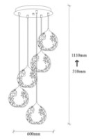 Люстра Trendy Fellini MR-790 60x111x60cm GTR002409 фото №2 — интернет-магазин Desire.md