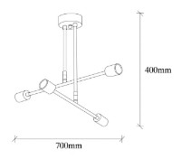 Люстра Trendy Flower 161-AV 70x40x70cm GTR002687 фото №2 — интернет-магазин Desire.md