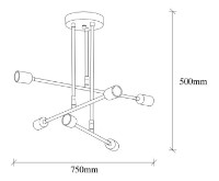 Люстра Trendy Flower 162-AV 75x50x75cm GTR002699 фото №2 — интернет-магазин Desire.md