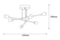 Люстра Trendy Flower 173-AV 64x30x64cm GTR002691 фото №2 — интернет-магазин Desire.md