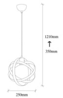 Люстра Trendy Gezegen 6101 25x121x25cm GTR002551 фото №2 — интернет-магазин Desire.md