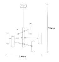 Люстра Trendy Gharib 13267 55x73x55cm GTR002465 фото №2 — интернет-магазин Desire.md