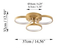 Plafonieră Trendy Halka 13311 37x9x32cm GTR002427  imaginea #2 — magazin online Desire.md