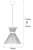 Люстра Trendy Kirpi 3081 34x131x34cm GTR002571 фото №2 — интернет-магазин Desire.md