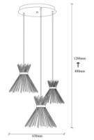 Люстра Trendy Kirpi 3085 63x128x30cm GTR002625 фото №2 — интернет-магазин Desire.md