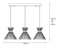 Люстра Trendy Kirpi 3088 104x130x30cm GTR002622 фото №2 — интернет-магазин Desire.md