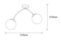 Люстра Trendy Kromozom 1001 51x41x15cm GTR002754 фото №2 — интернет-магазин Desire.md