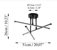 Люстра Trendy Ledflower 13649 51x26x51cm GTR002428 фото №2 — интернет-магазин Desire.md