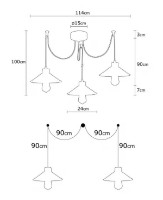 Люстра Trendy Manavgat N-553 24x100x114cm GTR002403 фото №2 — интернет-магазин Desire.md