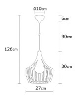 Люстра Trendy Mezopotamia N-1279 27x126x27cm GTR002516 фото №2 — интернет-магазин Desire.md