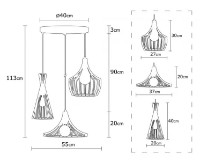 Люстра Trendy Mezopotamia N-1298 55x113x55cm GTR002528 фото №2 — интернет-магазин Desire.md