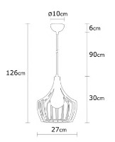 Люстра Trendy Mezopotamya N-1278 27x126x27cm GTR002375 фото №2 — интернет-магазин Desire.md