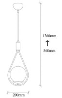 Люстра Trendy Mudoni MR-937 20x136x15cm GTR002502 фото №2 — интернет-магазин Desire.md