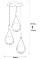 Люстра Trendy Mudoni MR-938 46x136x46cm GTR002511 фото №2 — интернет-магазин Desire.md