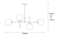 Люстра Trendy Mudoni MR-951-3 108x67x15cm GTR002655 фото №2 — интернет-магазин Desire.md