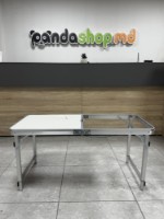 Marfă depreciată! Masa și scaune pliante pentru camping 4Life Travel White imaginea #3 — magazin online Desire.md