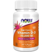 Vitamine NOW Vitamin D-3 10000 IU 240cap