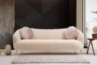 Canapea Trendy Istiridye Beige 90x80x215cm GTR003272