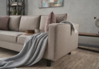 Canapea Trendy Kale Linen Cream 222x91x83cm GTR003275 imaginea #3 — magazin online Desire.md