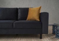 Canapea Trendy Kale Velvet Anthracit 222x91x83cm GTR003277 imaginea #2 — magazin online Desire.md