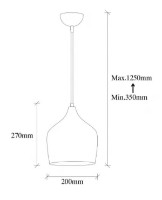 Люстра Trendy Murek 11555 20x35x20cm GTR002440 фото №2 — интернет-магазин Desire.md