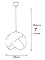 Люстра Trendy Pacman 2633 30x28x30cm GTR002737 фото №2 — интернет-магазин Desire.md