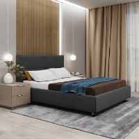 Кровать Bayro Serenity Pro 1400x2000 Dark Grey (118665)