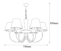 Люстра Trendy Pardo 3011 75x85x75cm GTR002654 фото №2 — интернет-магазин Desire.md