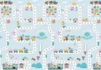 Covor joc pentru copii Kirson Railway/Autumn 150x200cm imaginea #2 — magazin online Desire.md