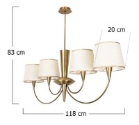 Люстра Trendy Pardo 3021 118x83x20cm GTR002640 фото №2 — интернет-магазин Desire.md