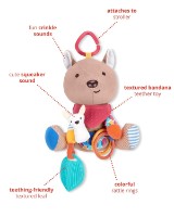 Jucărie pentru pătuturi si carucioare Skip Hop Bandana Buddies Kangaroo (9O291210) imaginea #4 — magazin online Desire.md