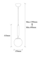 Люстра Trendy Regele 11450 15x49x15cm GTR002448 фото №2 — интернет-магазин Desire.md