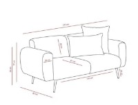 Canapea Trendy Latura Anthracit 171x82x77cm GTR003197 imaginea #7 — magazin online Desire.md