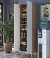 Шкаф Trendy JE102 2790 Walnut/White 198.6x60x37.5cm GTR006677 фото №2 — интернет-магазин Desire.md