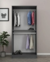 Шкаф Trendy Kale 190 Anthracit 90x190x52cm GTR004758 фото №4 — интернет-магазин Desire.md