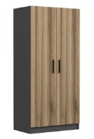 Шкаф Trendy Kale 210 Anthracit/Oak 90x210x52cm GTR004784 фото №4 — интернет-магазин Desire.md