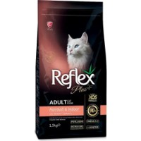 Hrană uscată pentru pisici Reflex Adult Hairball & Indoor Salmon 1.5kg