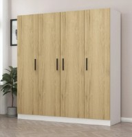 Шкаф Trendy Kale 2701 Walnut/White 180x190x52cm GTR004222 фото №2 — интернет-магазин Desire.md