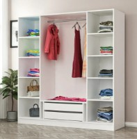 Шкаф Trendy Kale 2712 Walnut/White 180x190x52cm GTR004229 фото №2 — интернет-магазин Desire.md