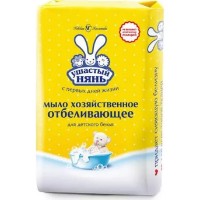 Хозяйственное мыло Ушастый нянь Отбеливающее 180г