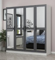 Шкаф Trendy Kale 4958 White/Anthracit 180x190x52cm GTR004410 фото №4 — интернет-магазин Desire.md