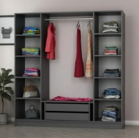 Шкаф Trendy Kale 4974 Anthracit 180x190x52cm GTR004420 фото №3 — интернет-магазин Desire.md